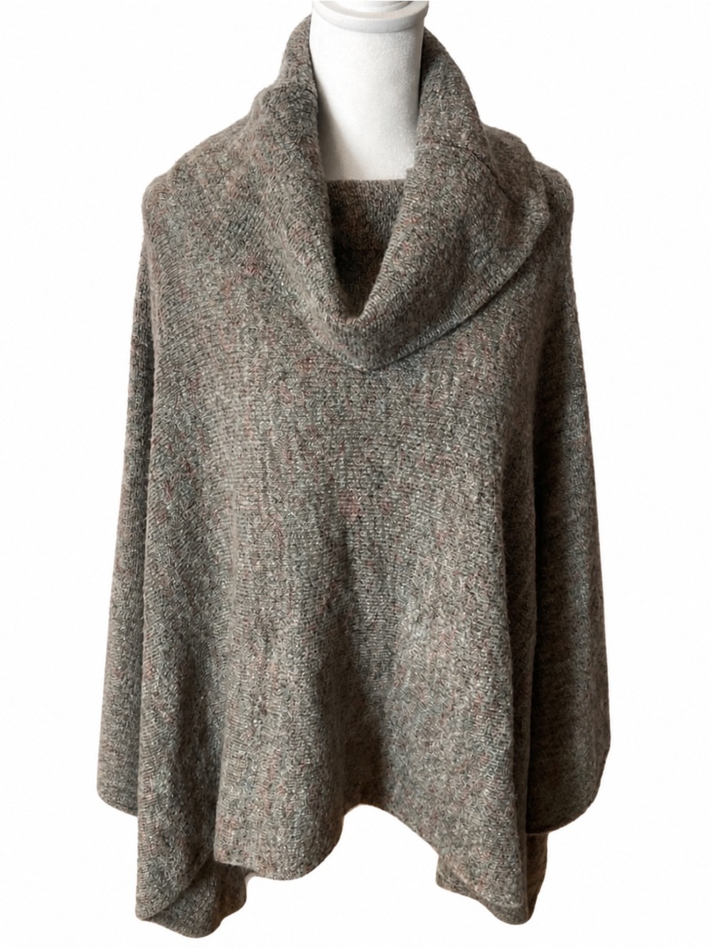 World Market Cozy Oversized Cowl Neck Women's Sweater - Taupe Heather